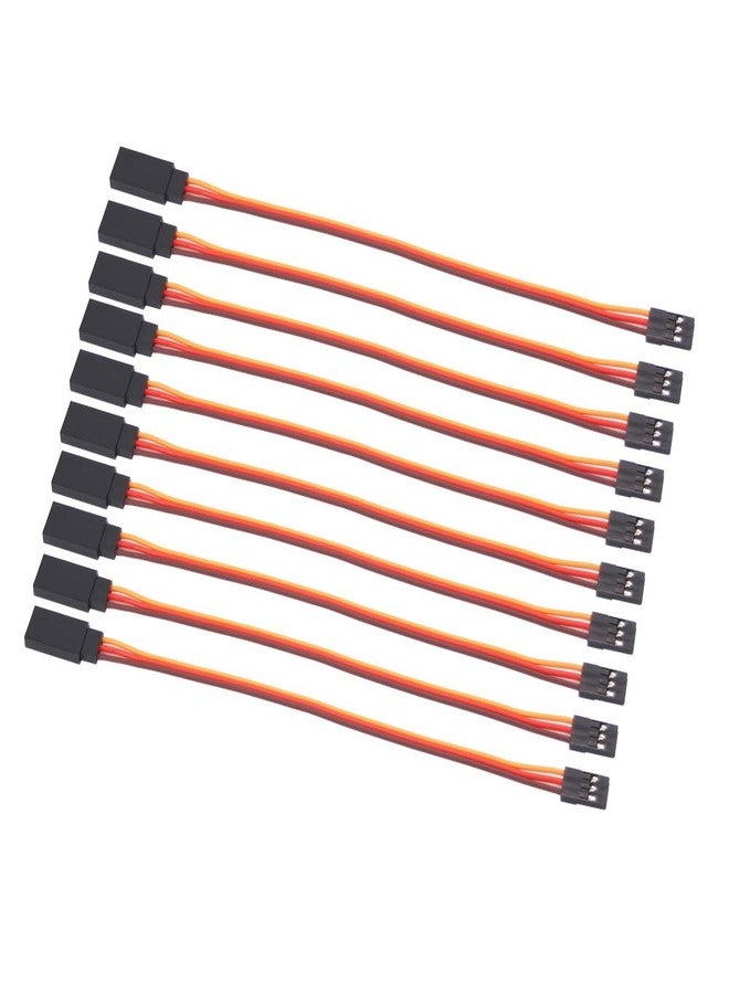 OliRC 10pcs 15cm 3-pin Male to Female Cable Remote Control Servo Extension Lead 22awg 60cores Wire (C62-10) - Image 1